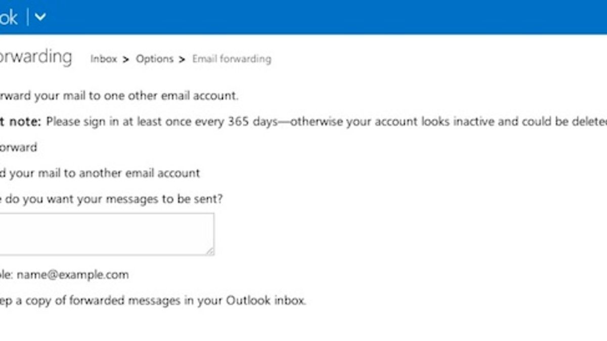 Outlook Account Name Not Changing